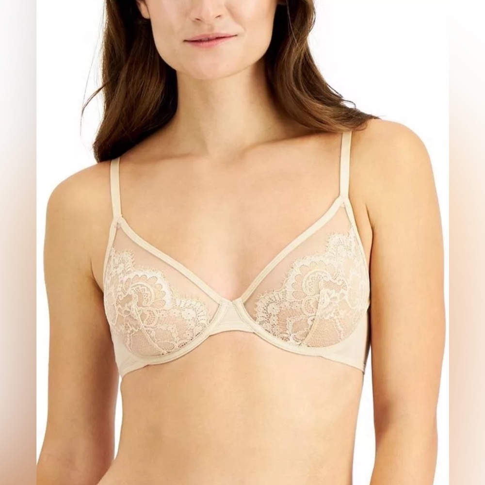 Inc International Concept Almond Latte Underwire Lace Bra Size XXLarge